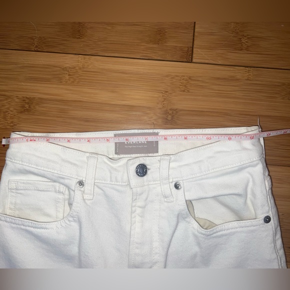 Everlane high rise straight jean with raw hem - Picture 3 of 7
